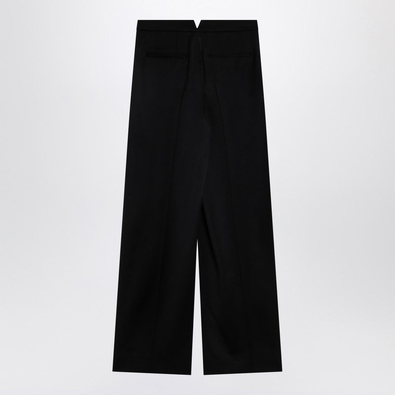 Givenchy Black wool wide trousers