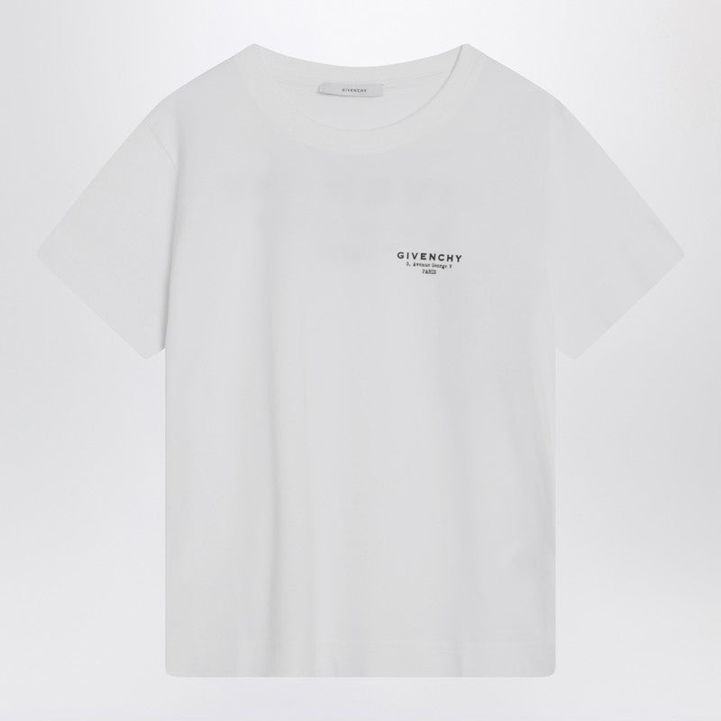 Givenchy White cotton T-shirt with logo