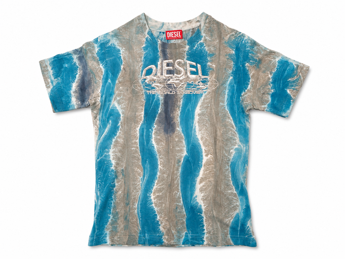 Diesel Kids Oversized Graphic Cotton T-Shirt