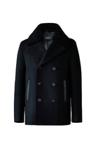Mackage COLE wool double-breasted jacket with shearling collar