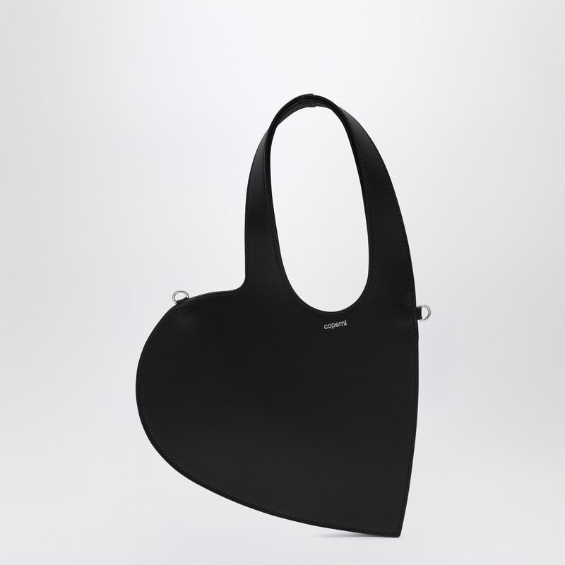 Coperni Mini Heart bag in black leather