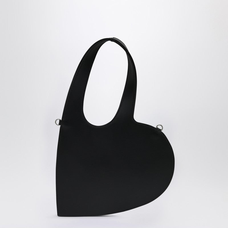 Coperni Mini Heart bag in black leather