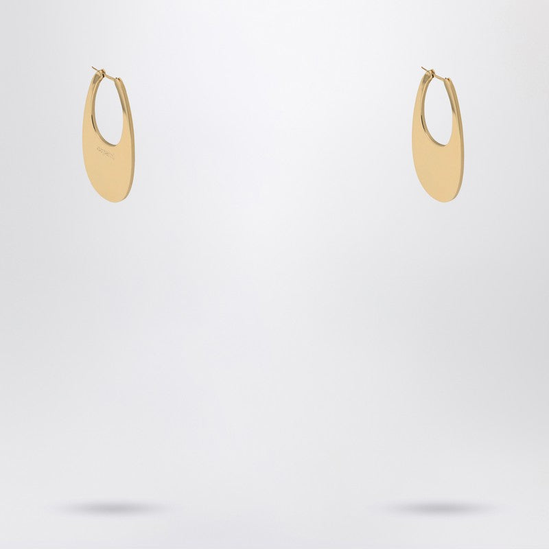 Coperni Large golden Swipe earrings