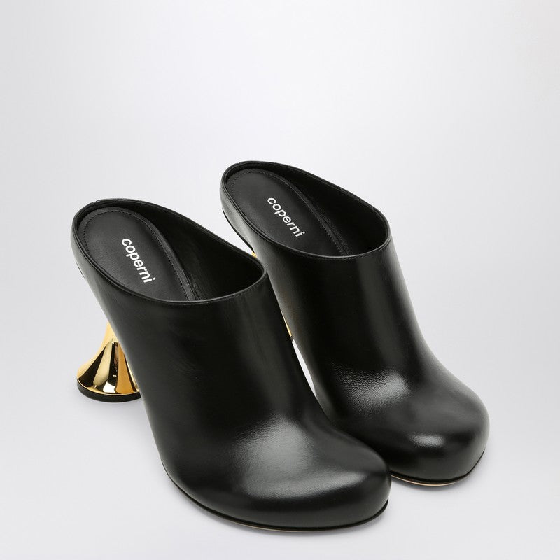 Coperni Orchestra Closed Mule Heel in black leather