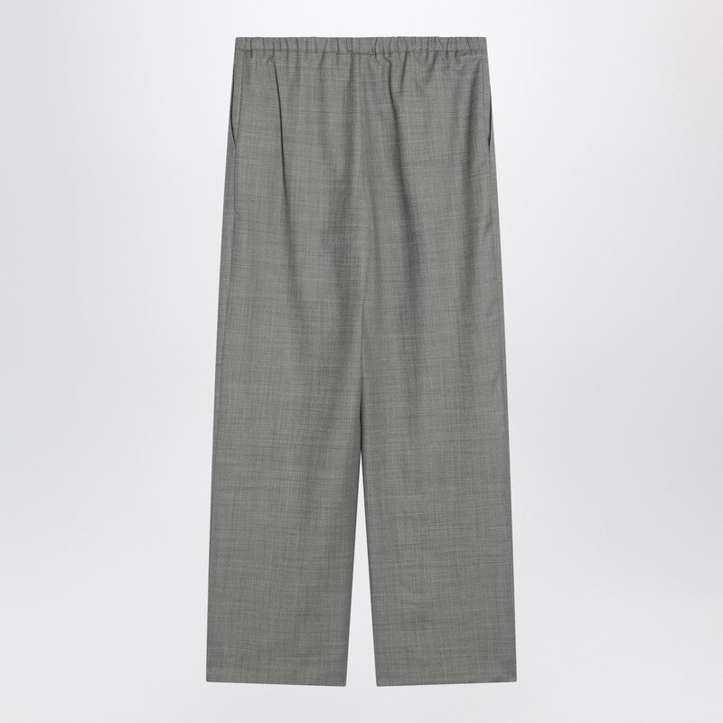 Loulou Studio Gray wide pants with drawstring