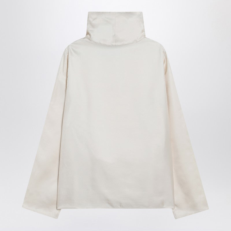 Loulou Studio Ivory Cyna silk blouse