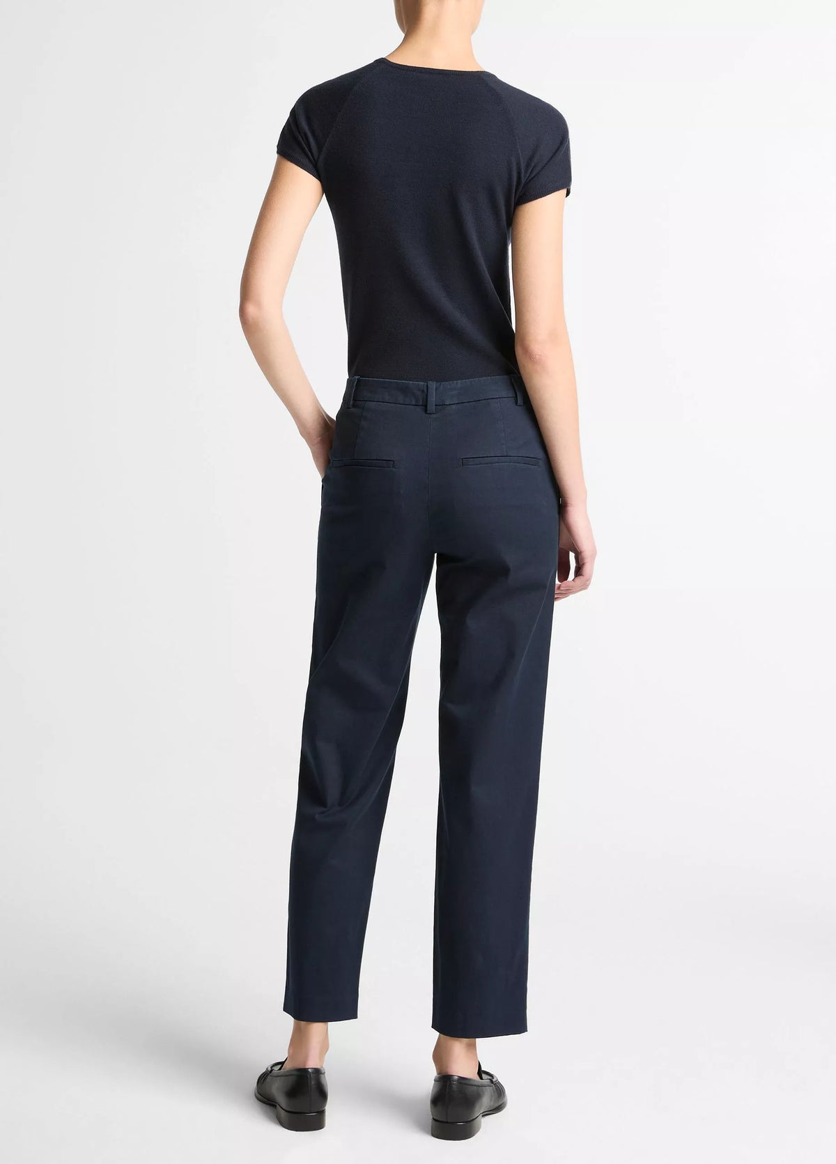 Avery Mid-Rise Italian Stretch-Cotton Chino Pant