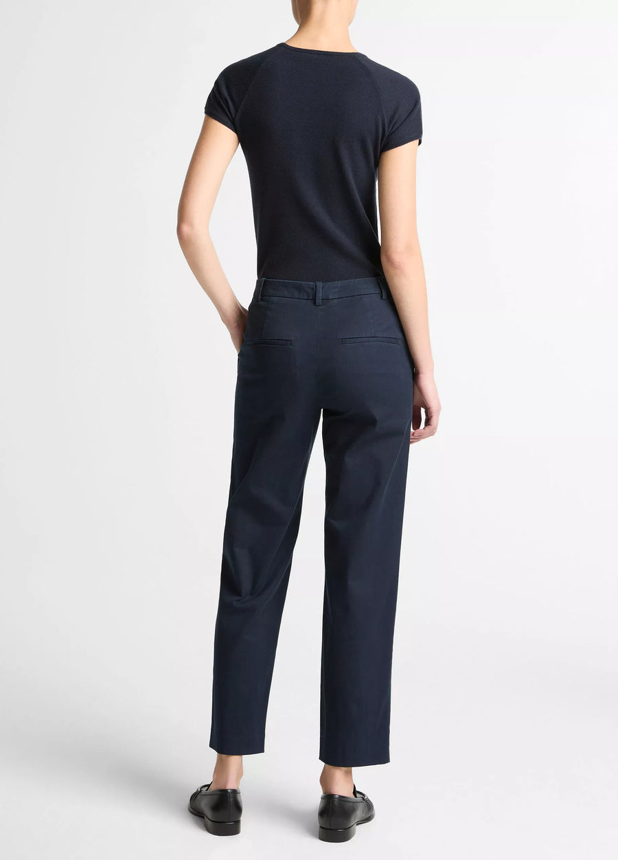 Avery Mid-Rise Italian Stretch-Cotton Chino Pant