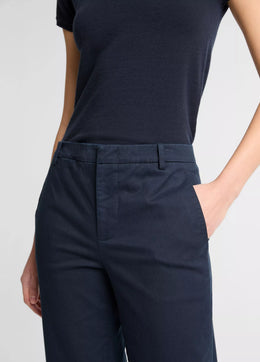 Avery Mid-Rise Italian Stretch-Cotton Chino Pant