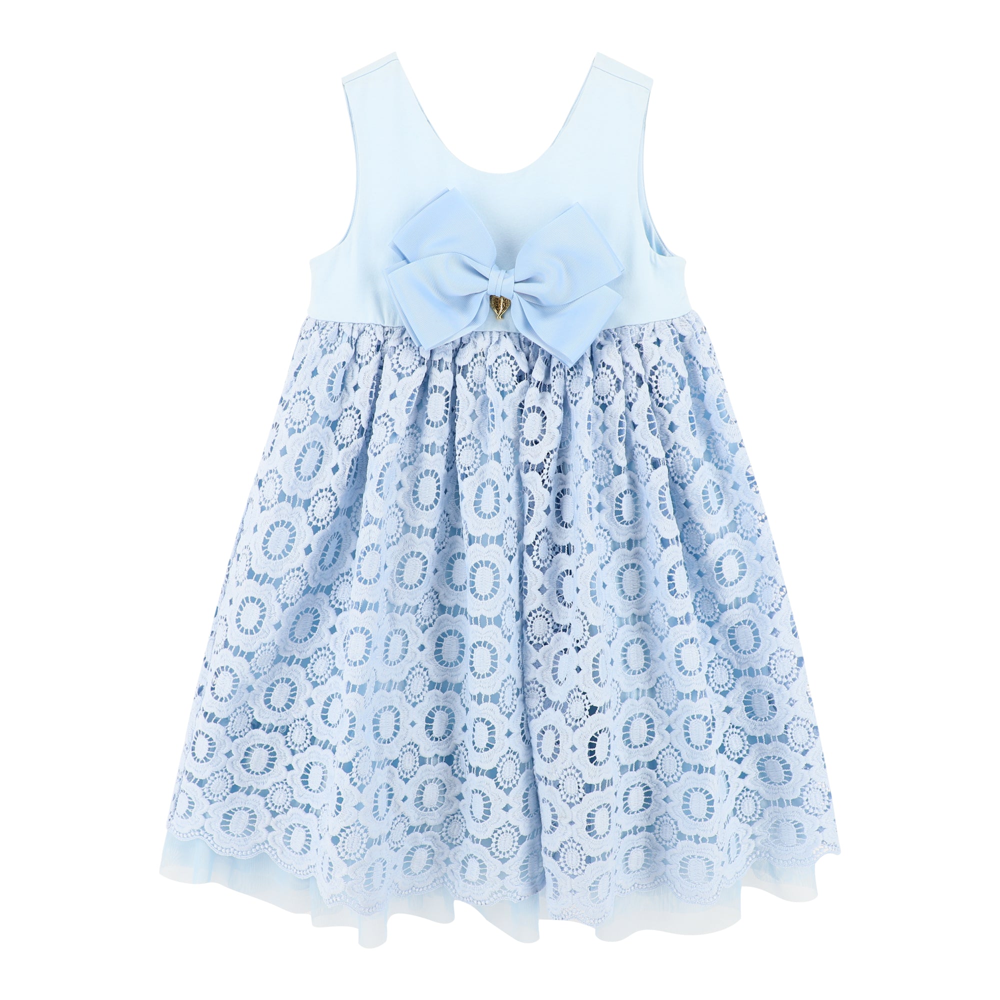 Corella Lace Dress Pale Blue