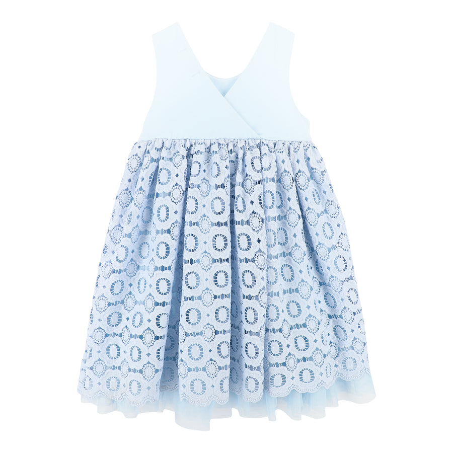 Corella Lace Dress Pale Blue