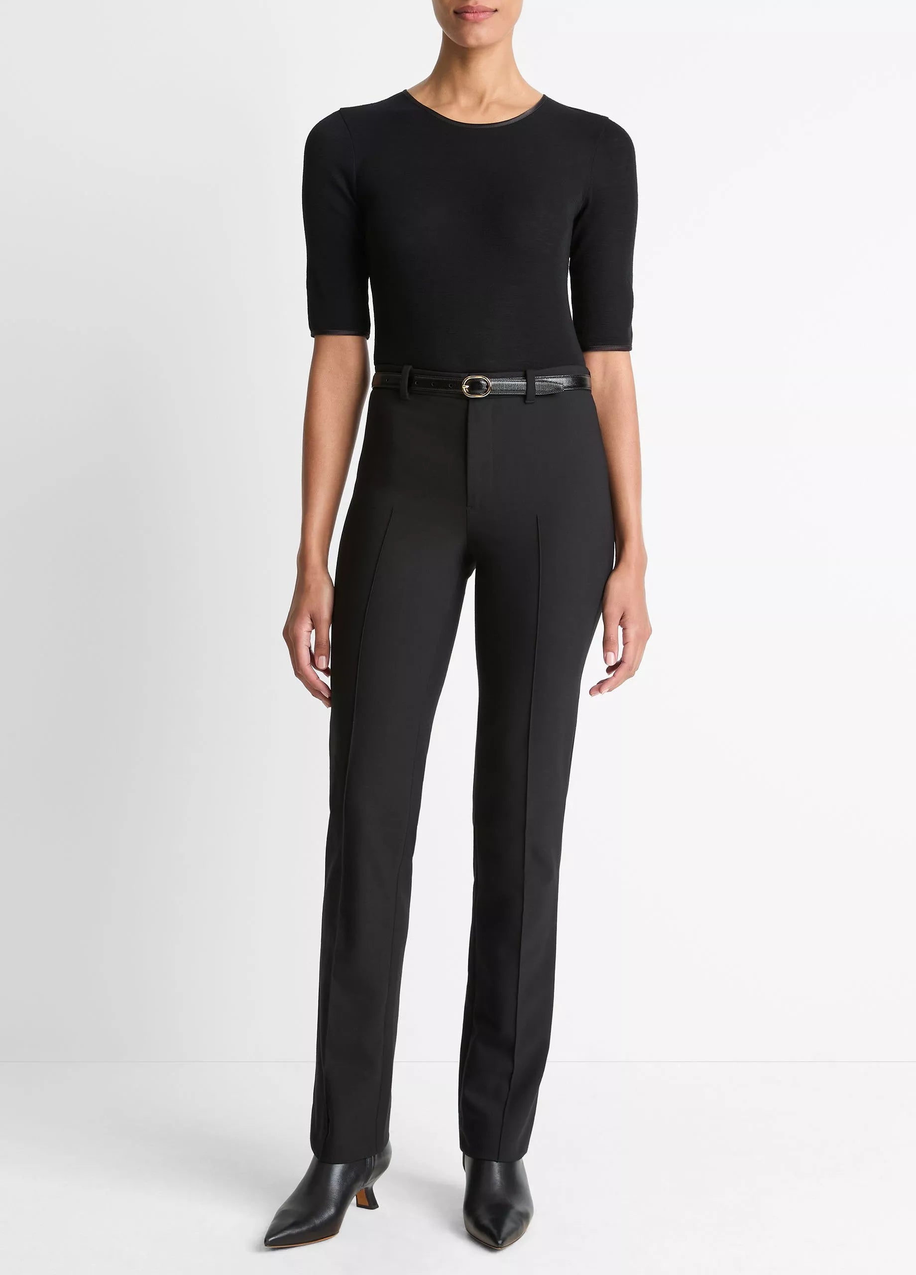 Vince Cotton-Blend Slim Cigarette Pant