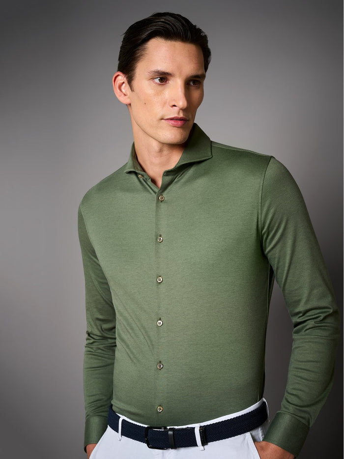 Desoto Luxury Hai Pique Long Sleeve Shirt