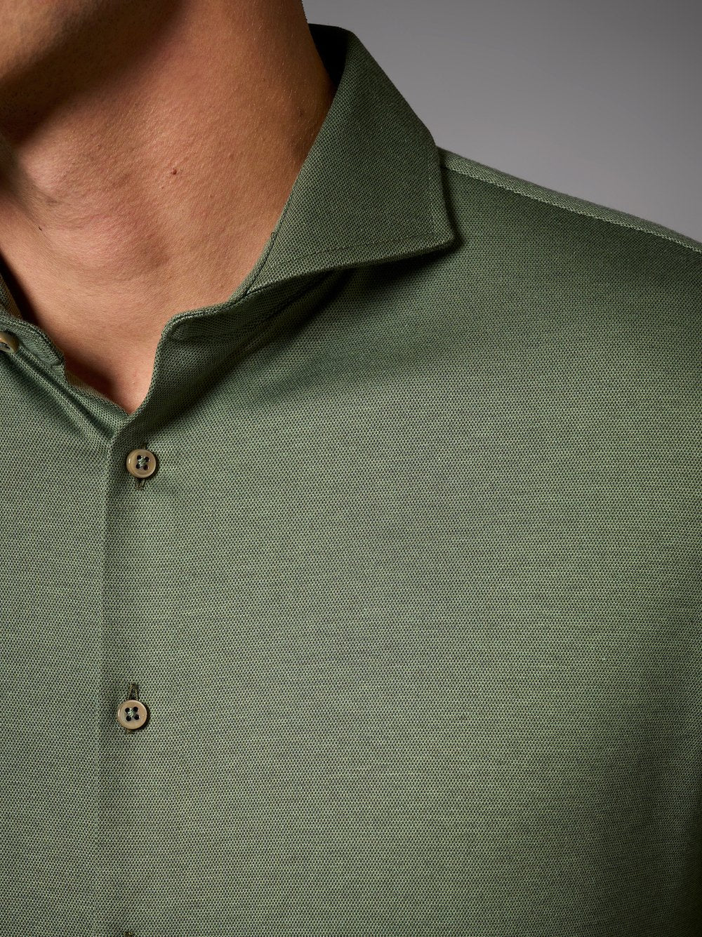Desoto Luxury Hai Pique Long Sleeve Shirt
