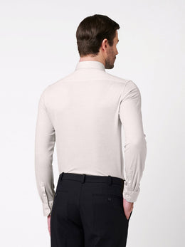 Desoto Luxury Hai Herringbone Print Long Sleeve Shirt
