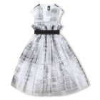 DRESS WHITE, BLACK