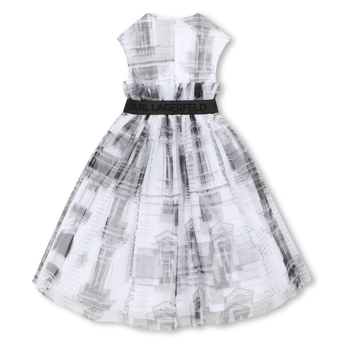 DRESS WHITE, BLACK