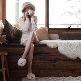 EMU Australia Mayberry Natural Sheepskin Slippers