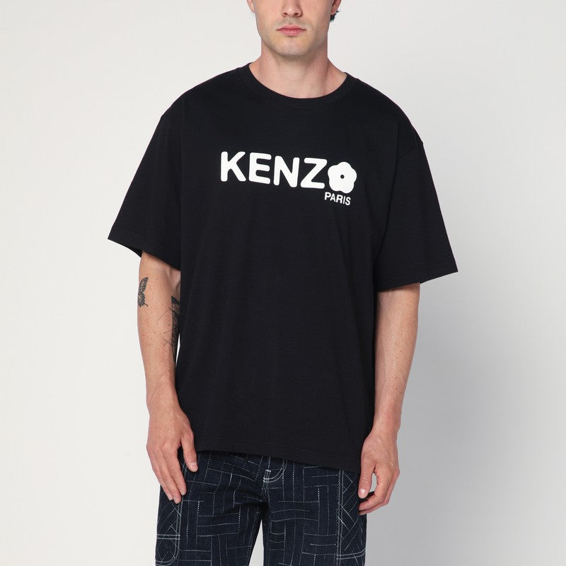 KENZO Black cotton T-shirt with logo