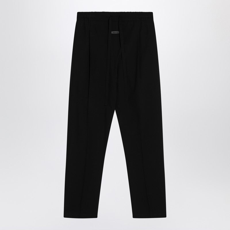 Fear of God Black cotton and wool trousers