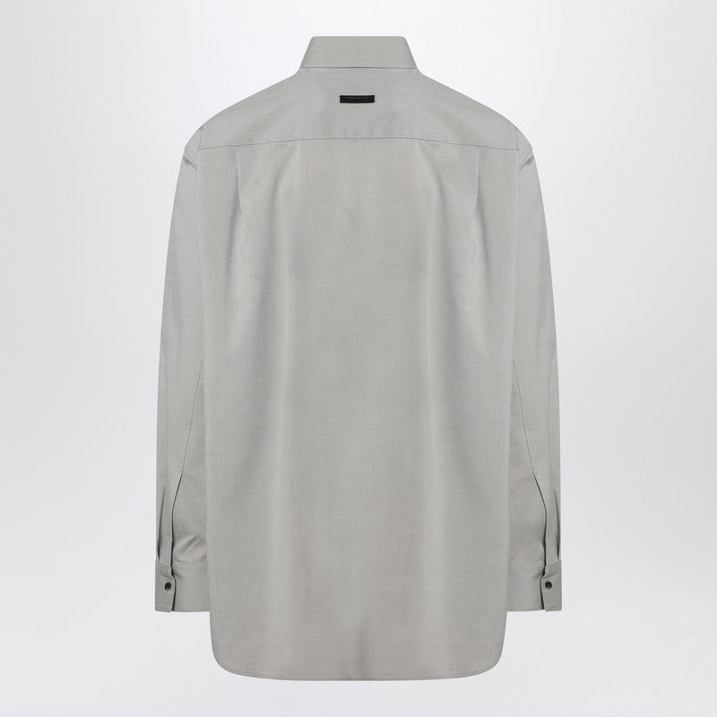 Fear of God Grey dove grey mélange cotton shirt