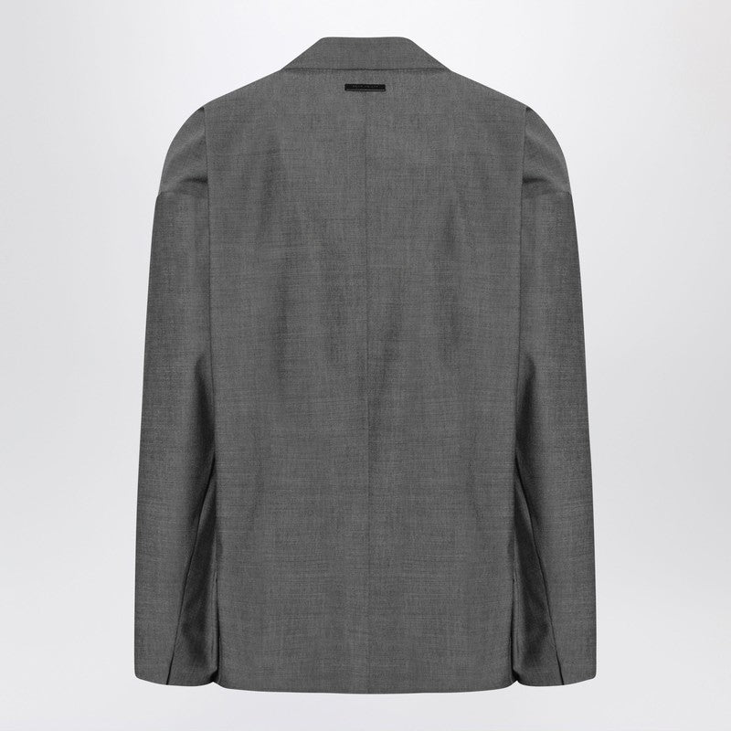 Fear of God Gray single-breasted jacket in cotton and wool
