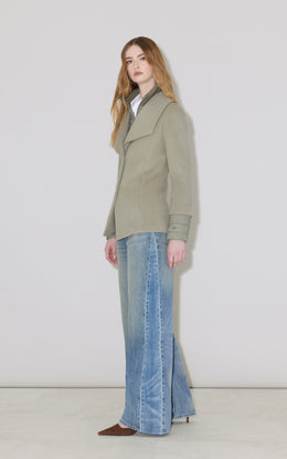 FRIEDA-Y Wool Coat With Bib