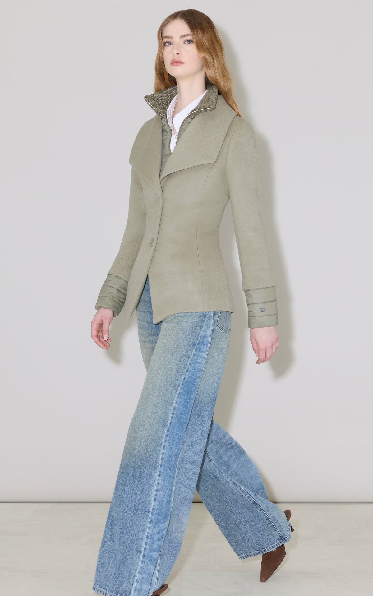 FRIEDA-Y Wool Coat With Bib