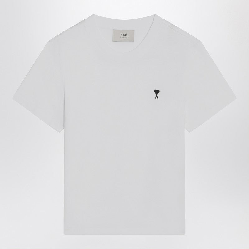 Ami Paris White Ami De Coeur T-shirt