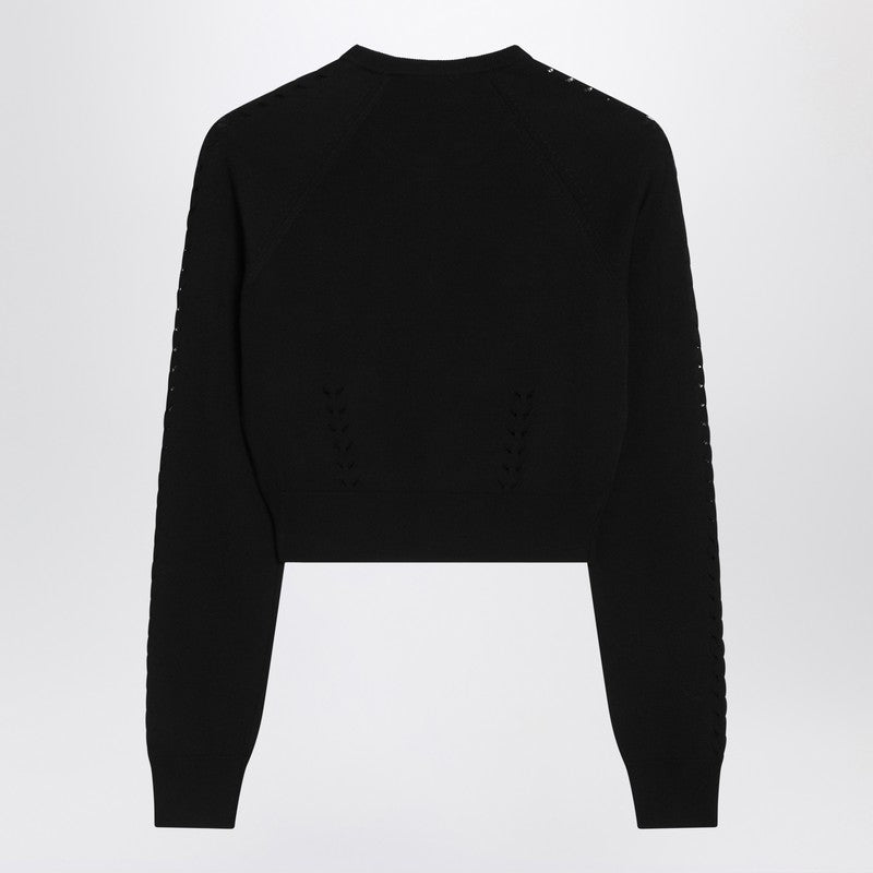 Dolce & Gabbana Dolce&Gabbana Black cardigan with punched details