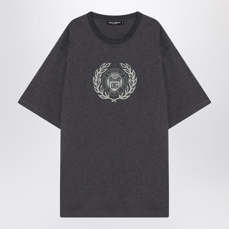 Dolce & Gabbana Dolce&Gabbana Gray cotton T-shirt with print