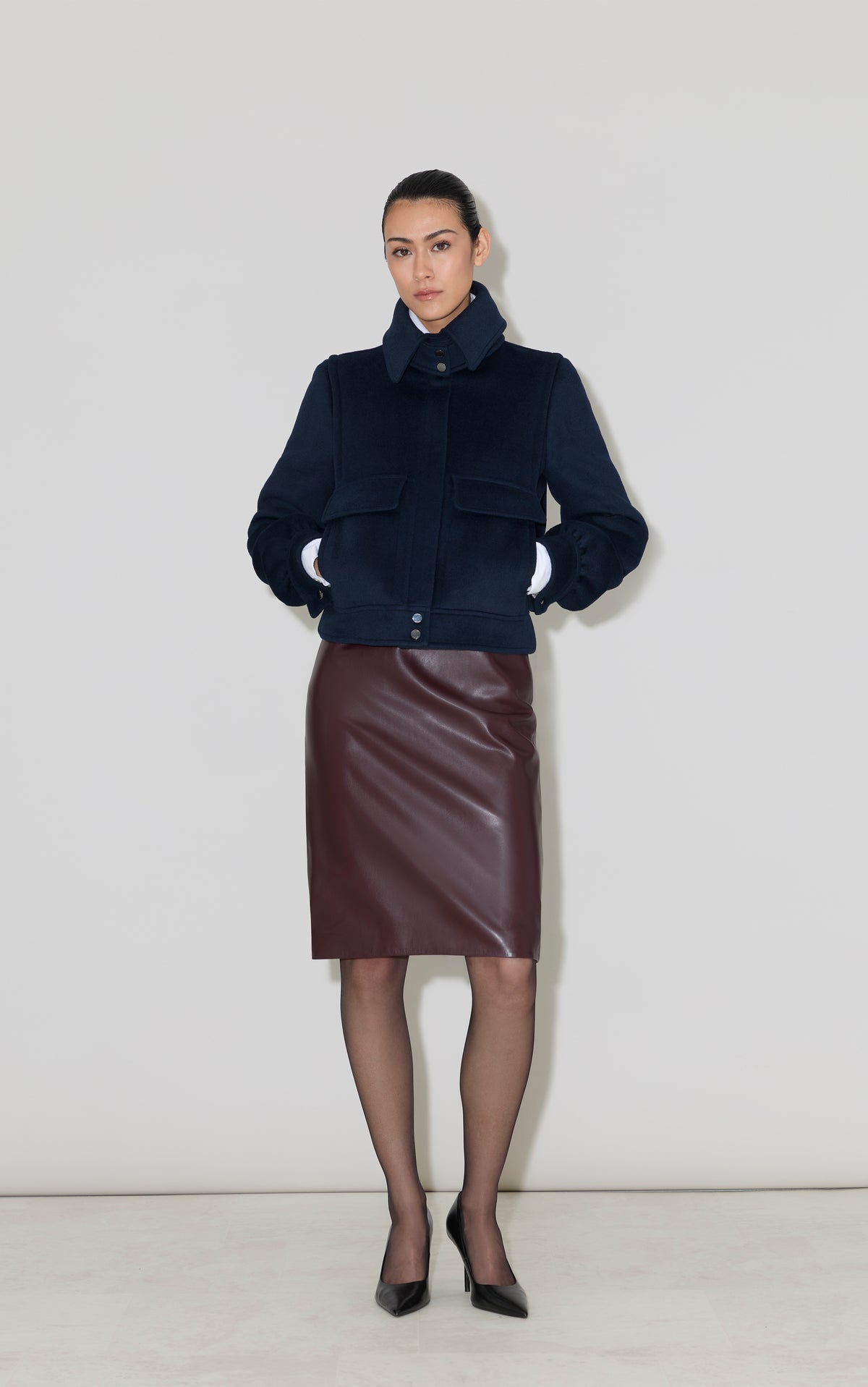 GENE Utility Bomber Jacket in Classic Wool