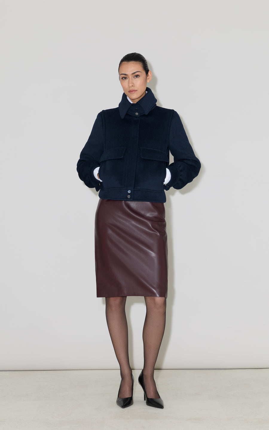 GENE Utility Bomber Jacket in Classic Wool