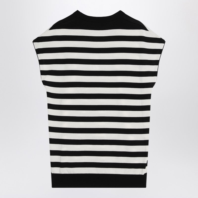 Dolce & Gabbana Dolce&Gabbana Sleeveless kimono-style striped sweater
