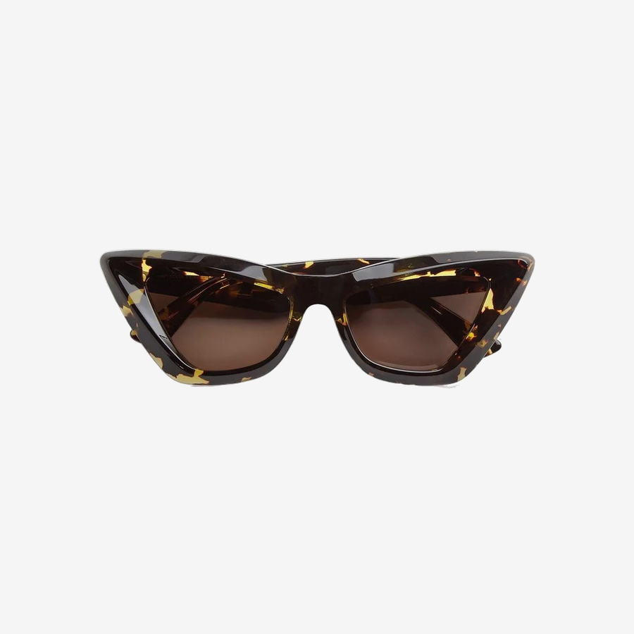 Angle Acetate Pointed Cat Eye Sunglasses