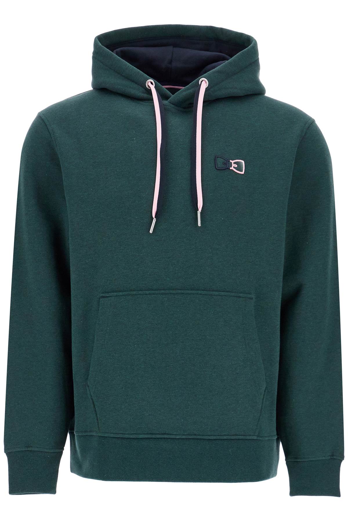 EDEN PARK dark green loose fit zip hoodie