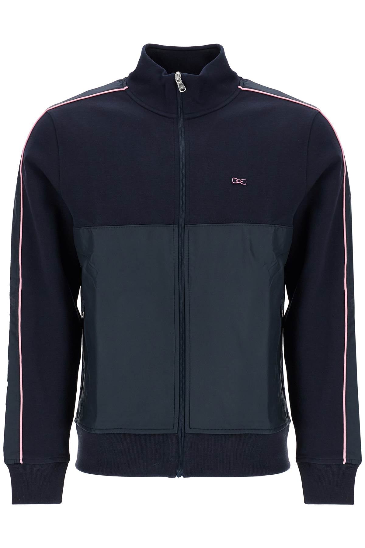 EDEN PARK dark blue high collar zip sweatshirt