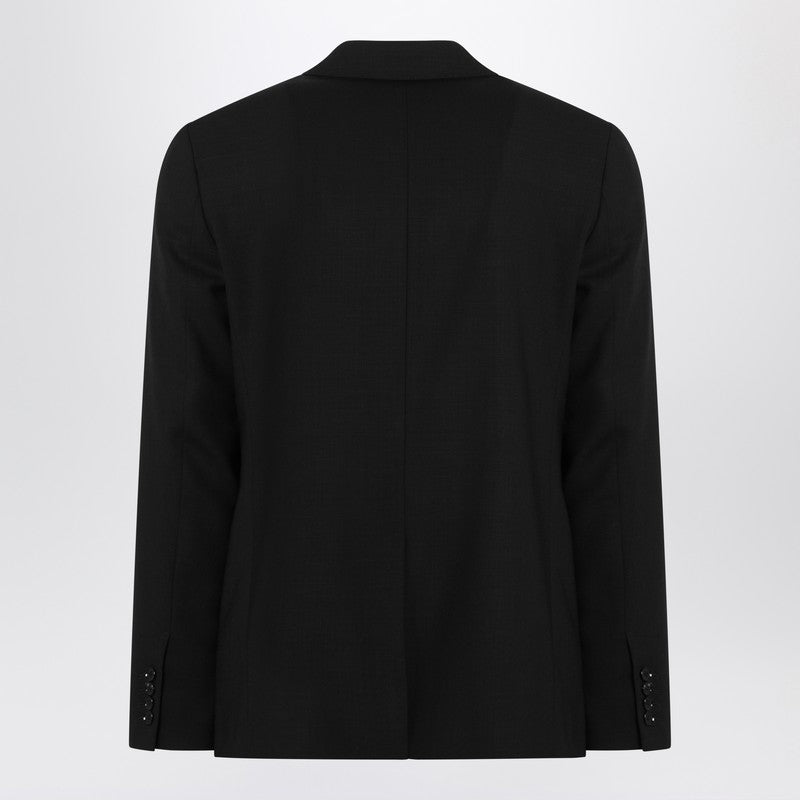 Ami Paris Single-Breasted Jacket Black Wool