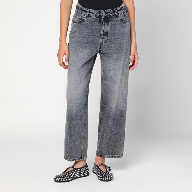 HAIKURE Grey washed effect jeans