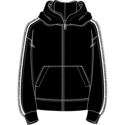 HOODED CARDIGAN BLACK