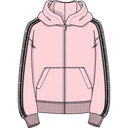 HOODED CARDIGAN PINK