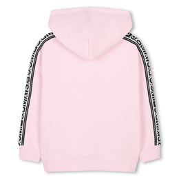 HOODED CARDIGAN PINK