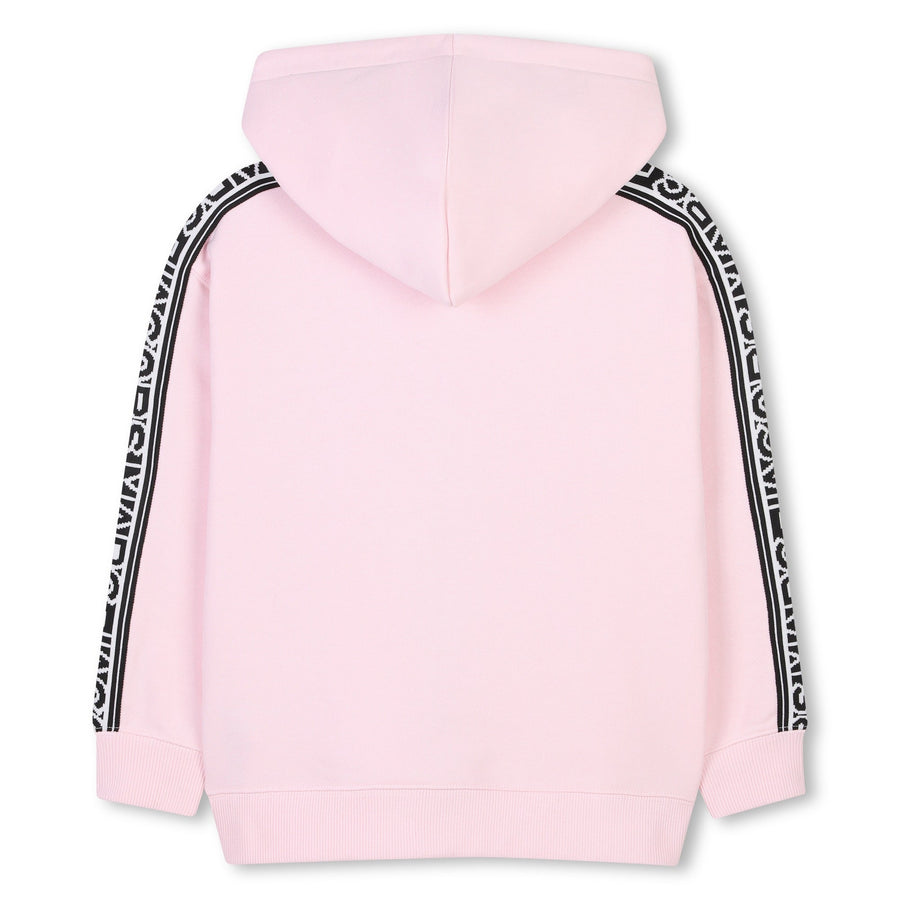 HOODED CARDIGAN PINK