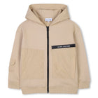 HOODED CARDIGAN SAND