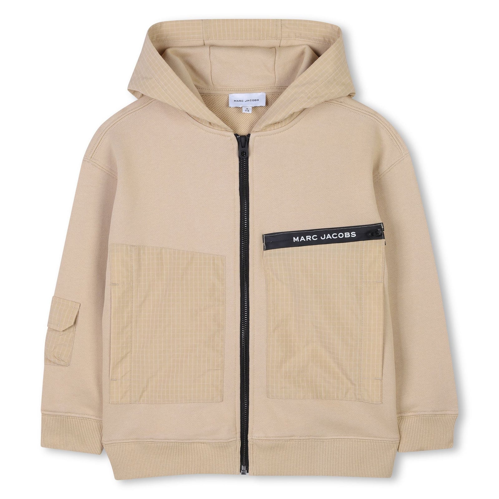 HOODED CARDIGAN SAND