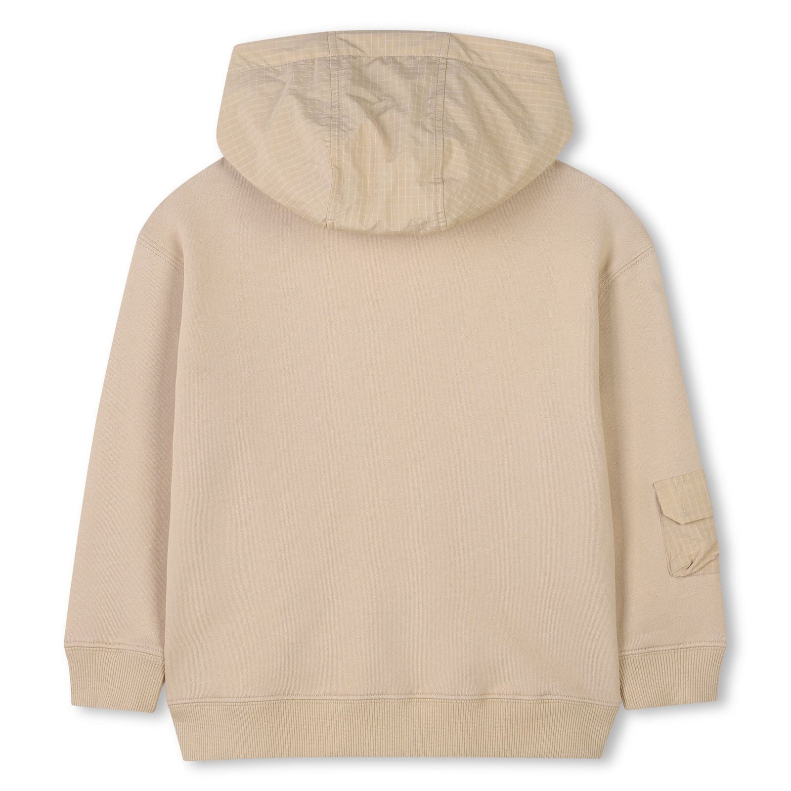 HOODED CARDIGAN SAND