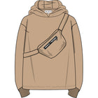 HOODED SWEATSHIRT SAND