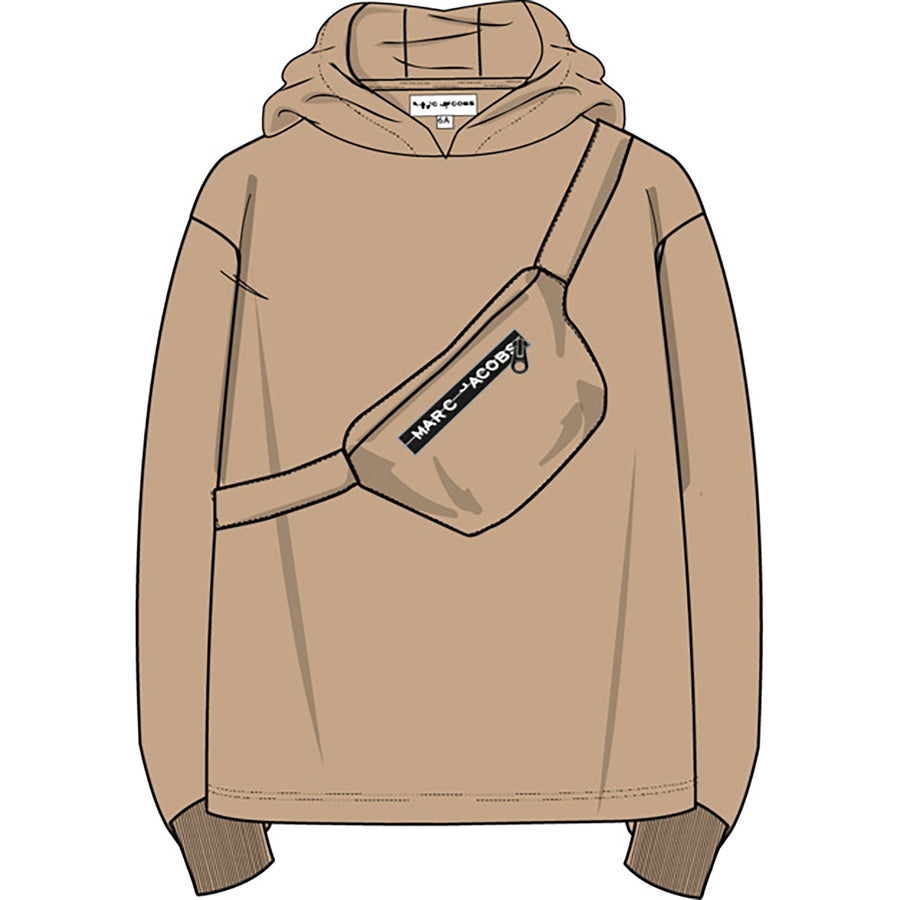 HOODED SWEATSHIRT SAND