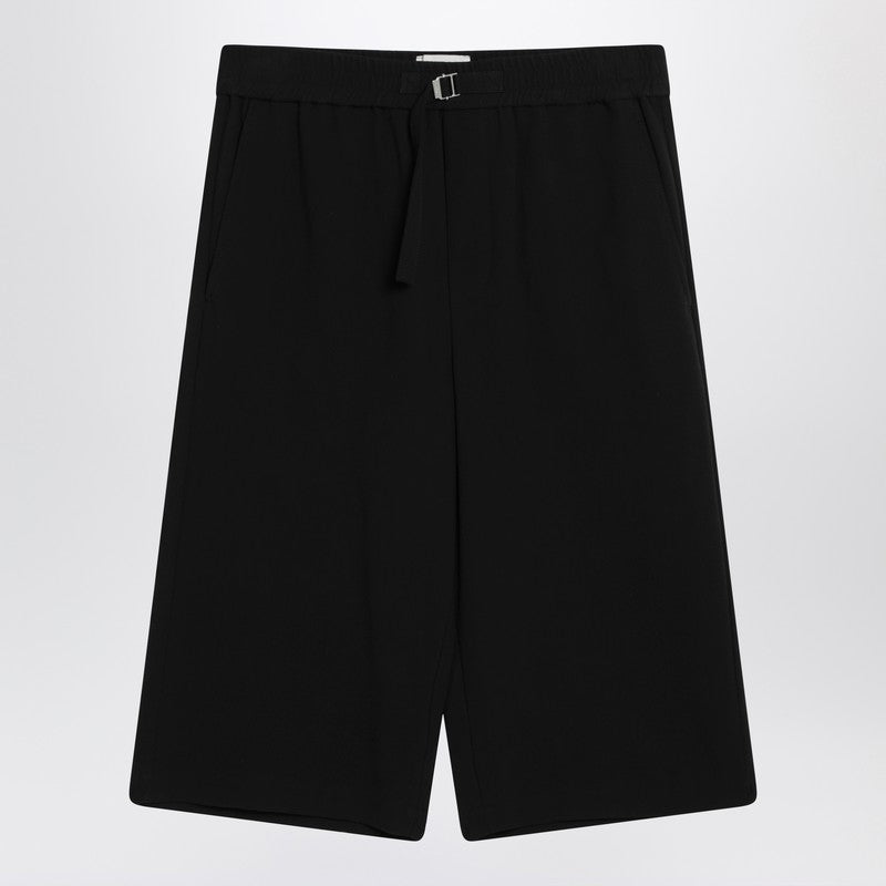 Ami Paris Bermuda wide black in cotton