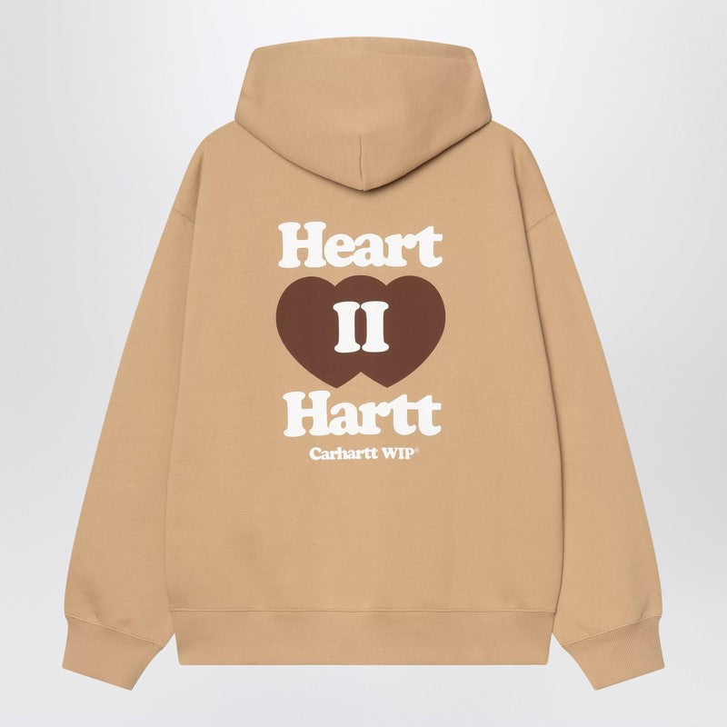 Carhartt WIP Hooded Heart II Hartt Sweat Jacket Dusty brown
